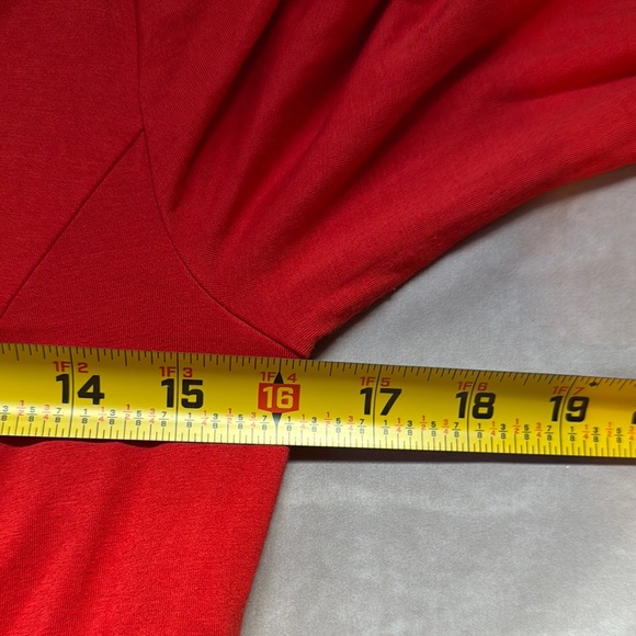 Boden Jordana Maxi Dress Size 6 Red Split VNeck Tiered Casual Soft Boho Festival - Picture 9 of 11